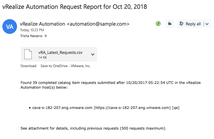 Request Report